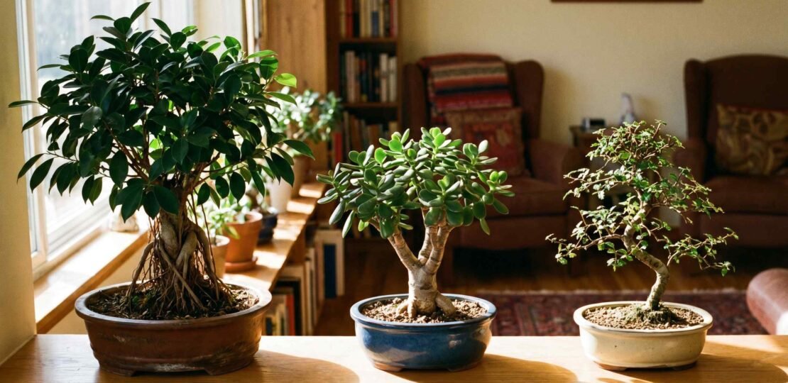 Indoor Bonsai Trees Windowsill Display Hero