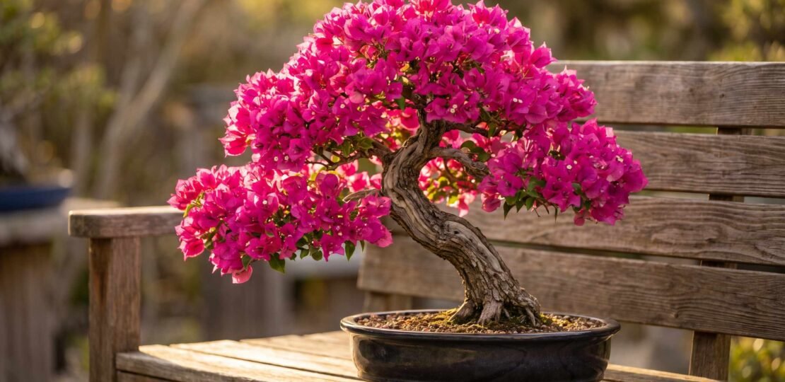 Bougainvillea Bonsai in Full Bloom